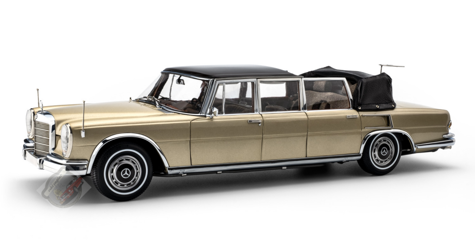 1:18 CMC 1965 Mercedes-Benz 600 Pullman W100 Landaulet Beige