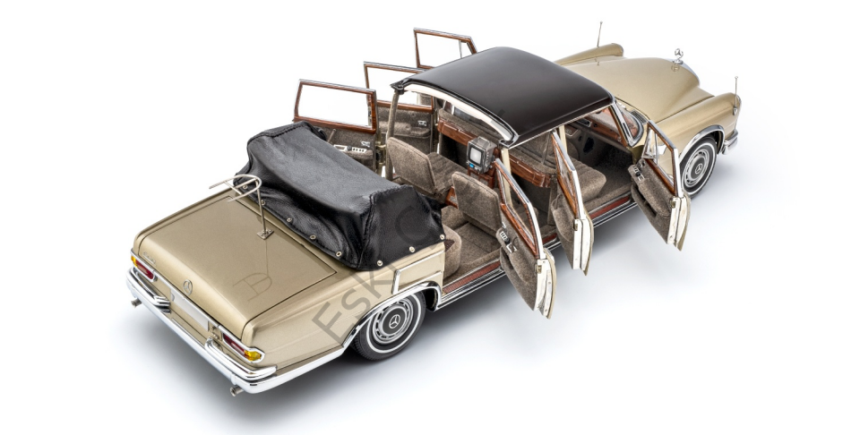 1:18 CMC 1965 Mercedes-Benz 600 Pullman W100 Landaulet Beige