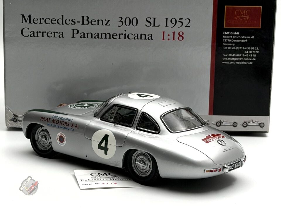 1:18 CMC Mercedes-Benz 300 SL Carrera Panamericana Green