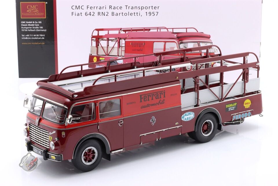 1:18 CMC 1957 Fiat 642 RN2 Truck Bartoletti F1 FErrari Renntransporter
