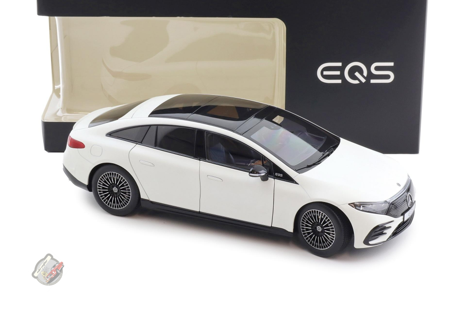 1:18 NZG Mercedes EQS V297 Limousine Opalite White Bright Matt