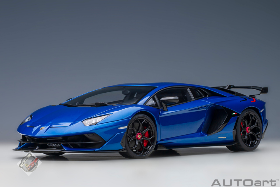 1:18 Autoart Lamborghini Aventador SVJ (Blu Nethuns)