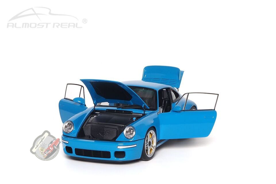 1:18 Almost Real Porche 911 (964) Ruf Scr Coupe 2018 Maxico Blue