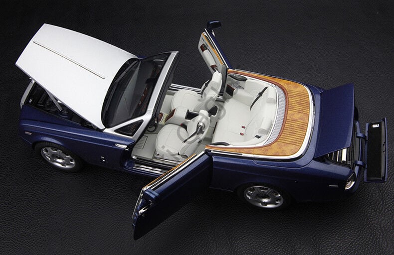 1:18 Kyosho Rolls Royce Phantom Drophead Coupe Metropolitan Blue