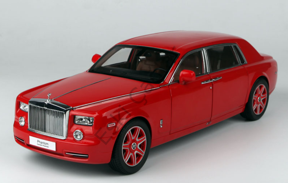 1:18 Kyosho Rolls-Royce Phantom EWB Extended Wheelbase (Light Red)