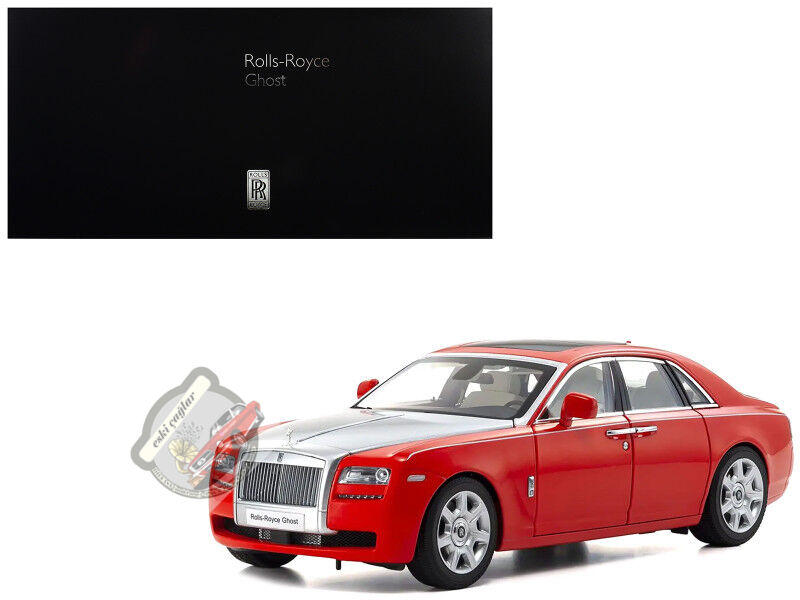 1:18 Kyosho Rolls-Royce Ghost Red with Silver Metallic Hood