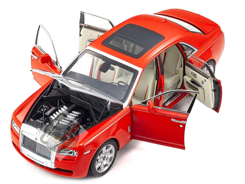 1:18 Kyosho Rolls-Royce Ghost Red with Silver Metallic Hood