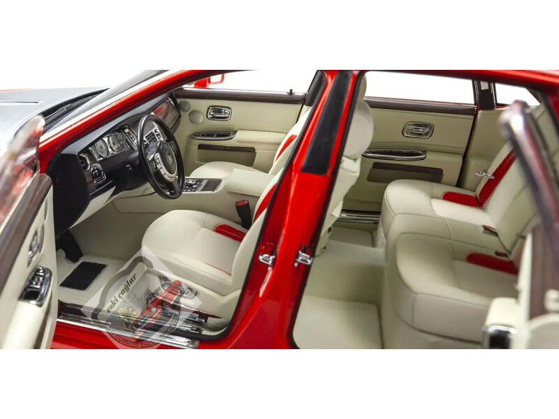 1:18 Kyosho Rolls-Royce Ghost Red with Silver Metallic Hood