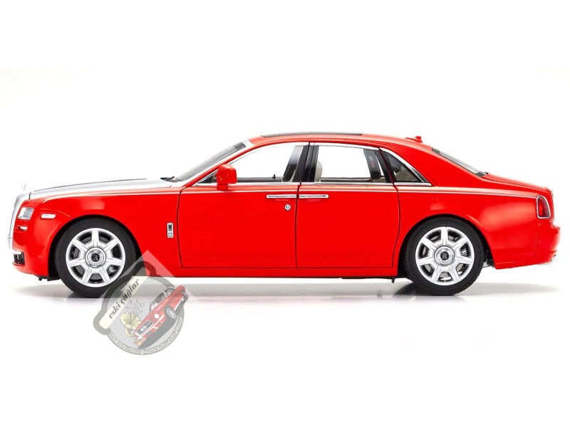 1:18 Kyosho Rolls-Royce Ghost Red with Silver Metallic Hood