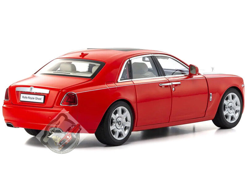 1:18 Kyosho Rolls-Royce Ghost Red with Silver Metallic Hood