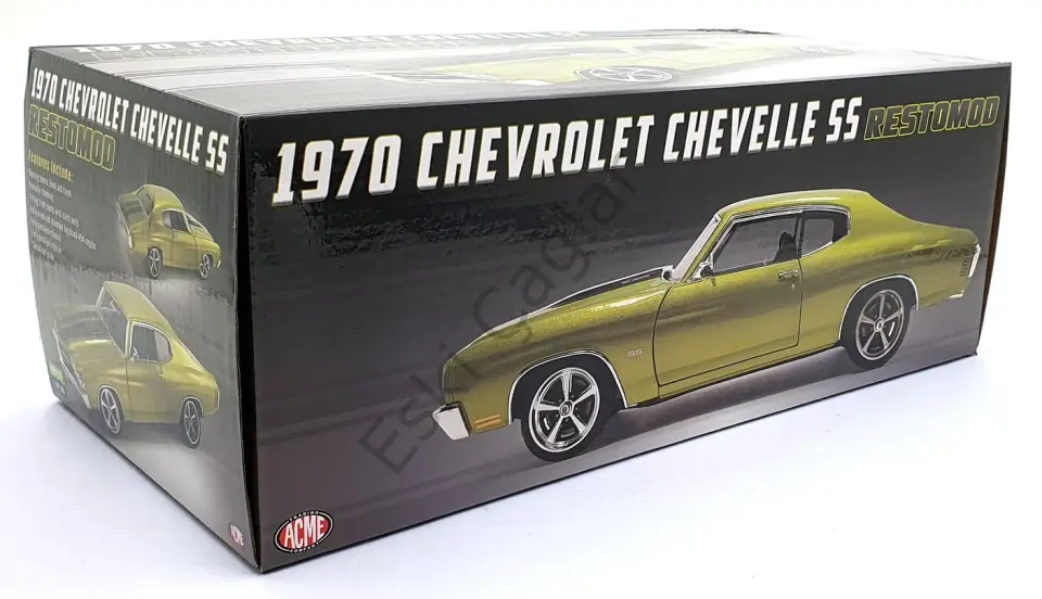 1:18 Acme 1970 Chevrolet Chevelle SS Restomod Hard Top Citrus Green