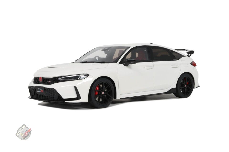 1:18 Otto Model Honda Civic Type R 2023 Championship White Recine