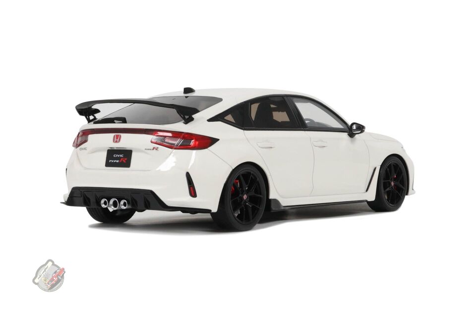 1:18 Otto Model Honda Civic Type R 2023 Championship White Recine