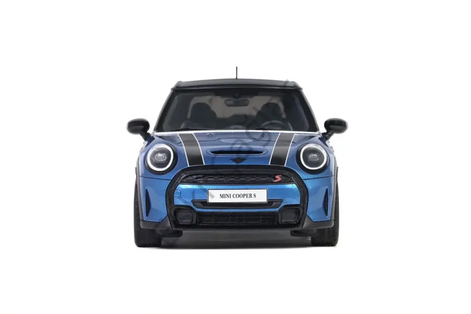 1:18 Otto Model 2021 Mini Cooper S, Blue Recine