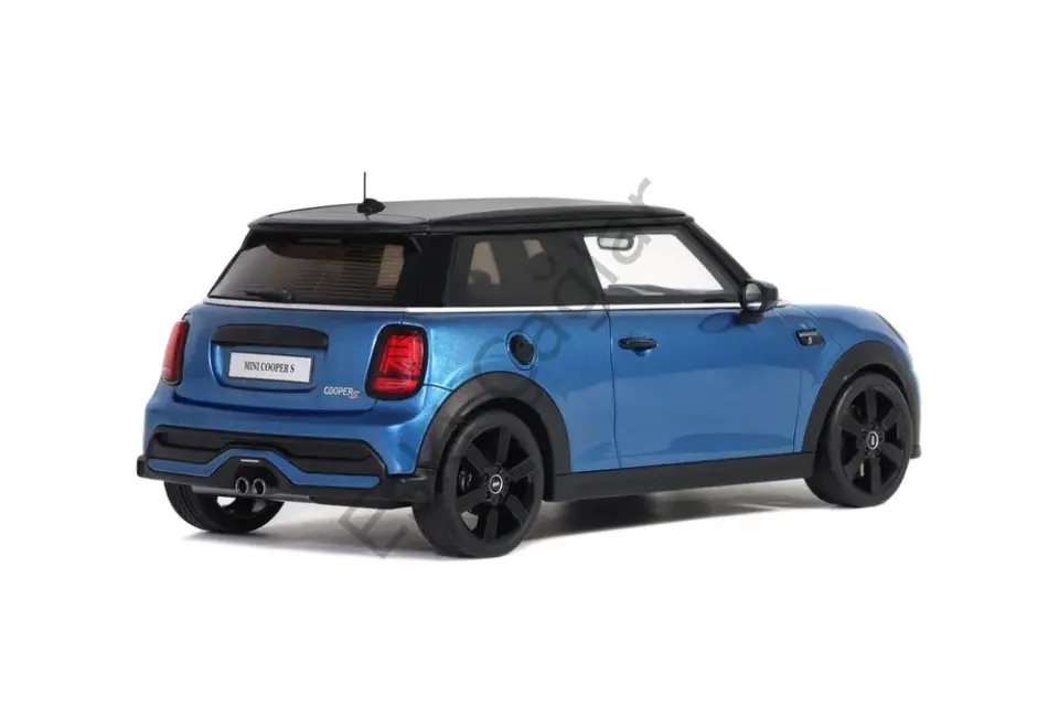 1:18 Otto Model 2021 Mini Cooper S, Blue Recine