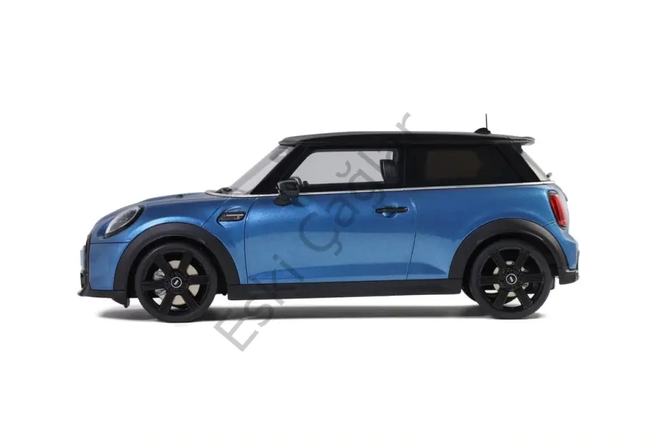 1:18 Otto Model 2021 Mini Cooper S, Blue Recine