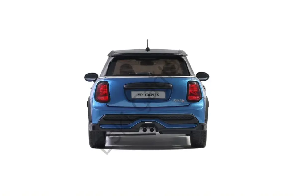 1:18 Otto Model 2021 Mini Cooper S, Blue Recine