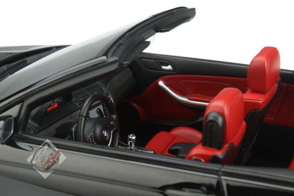 1:18 Otto Model BMW E46 M3 Convertible Jet Black (2004) Recine