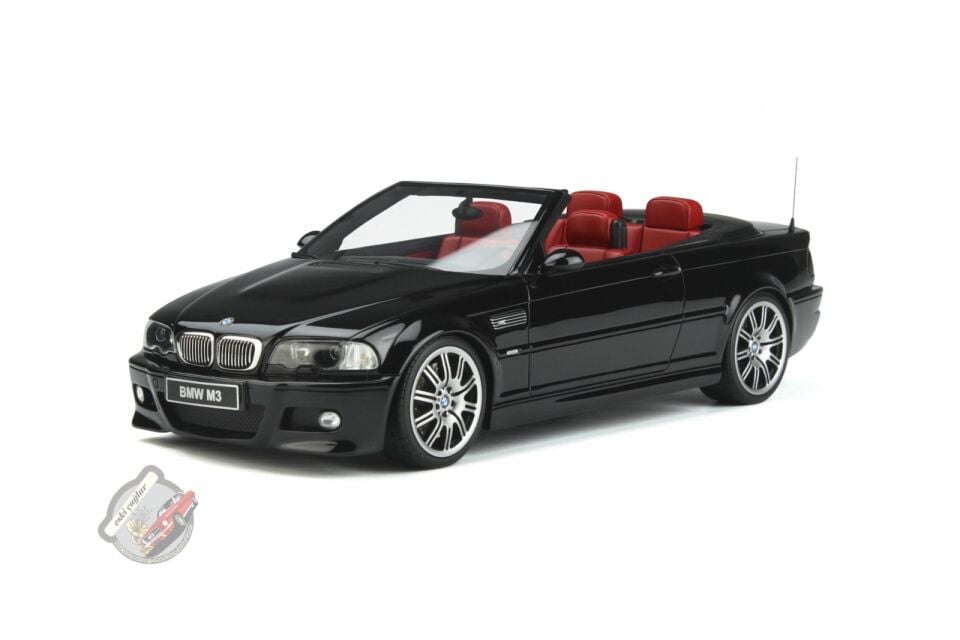 1:18 Otto Model BMW E46 M3 Convertible Jet Black (2004) Recine