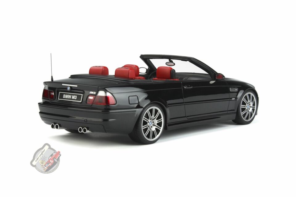 1:18 Otto Model BMW E46 M3 Convertible Jet Black (2004) Recine