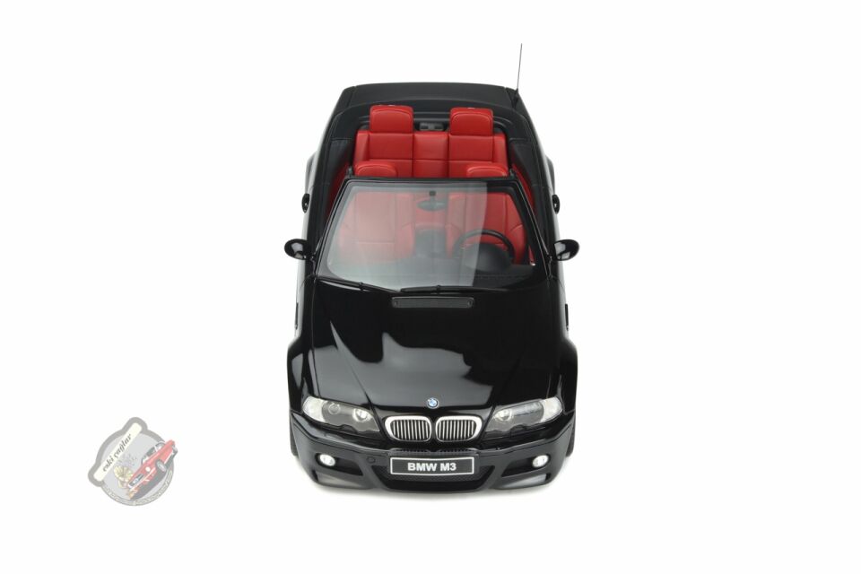 1:18 Otto Model BMW E46 M3 Convertible Jet Black (2004) Recine