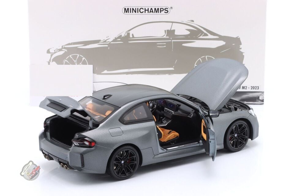 1:18 Minichamps BMW 2 Series M2 Coupe (G87) 2023 Matt Grey