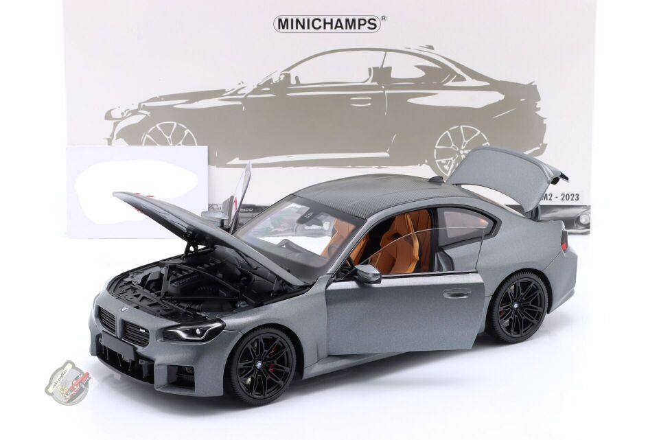 1:18 Minichamps BMW 2 Series M2 Coupe (G87) 2023 Matt Grey