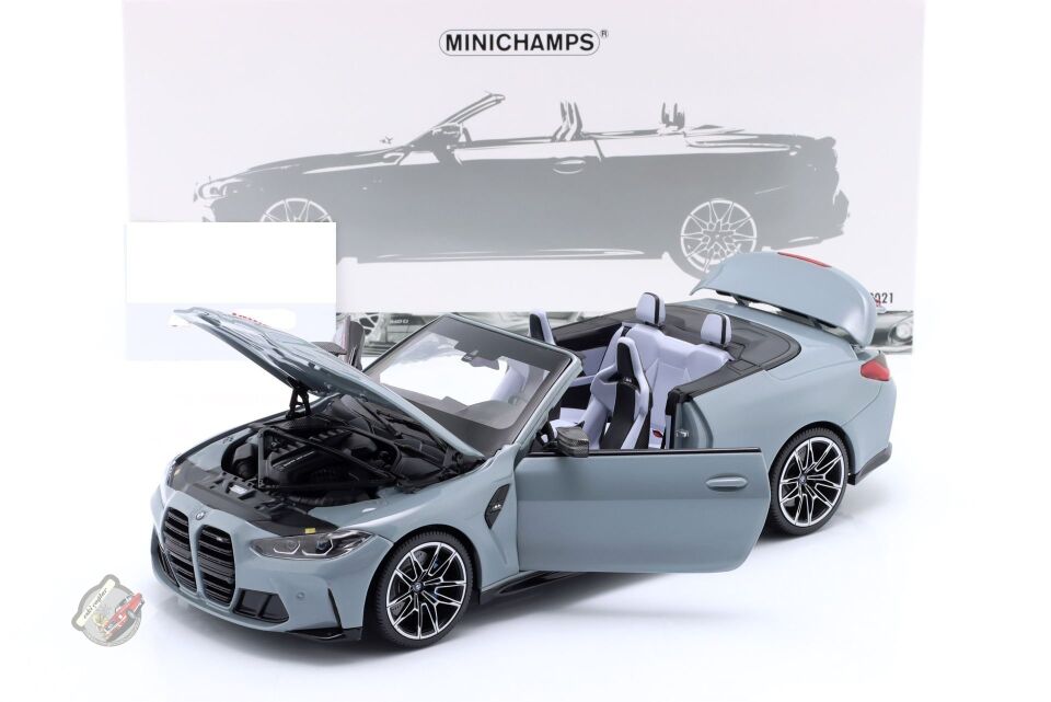 1:18 Minichamps BMW 4 Series M4 (G83) Cabriolet 2020 Nardo Grey