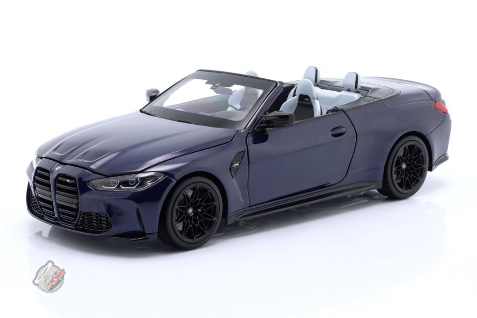 1:18 Minichamps BMW 4 Series M4 (G83) Cabriolet 2020 Blue Recine