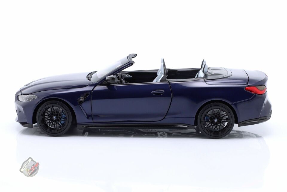 1:18 Minichamps BMW 4 Series M4 (G83) Cabriolet 2020 Blue Recine
