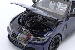 1:18 Minichamps BMW 4 Series M4 (G83) Cabriolet 2020 Blue Recine