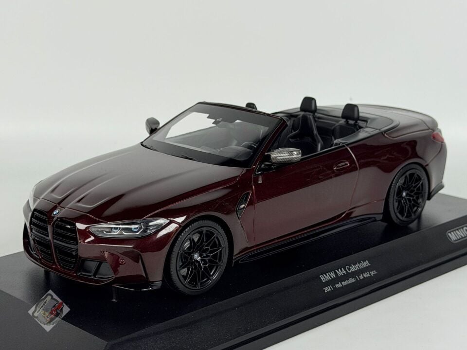 1:!8 Minichamps BMW M4 Cabriolet 2020 Dark Red