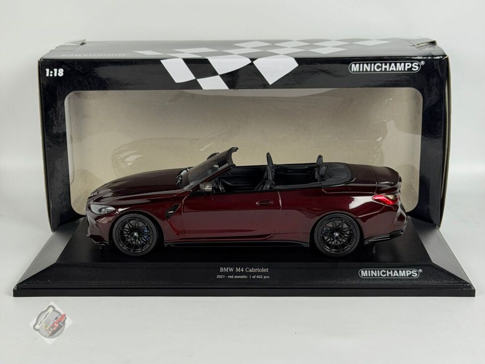 1:!8 Minichamps BMW M4 Cabriolet 2020 Dark Red