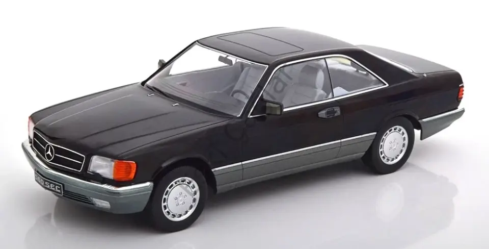 1:18 Kkscale Mercedes Benz 500 SEC C126 1985 Black