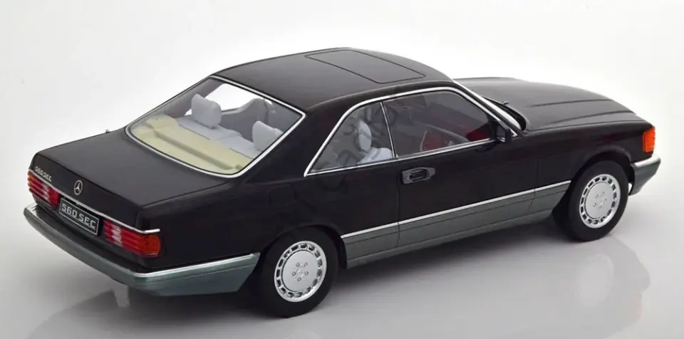 1:18 Kkscale Mercedes Benz 500 SEC C126 1985 Black