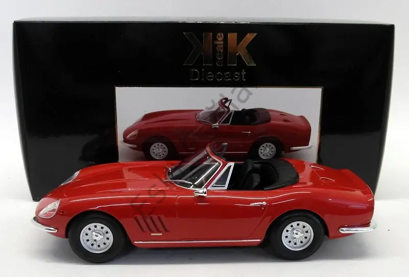 1:18 Kkscale Ferrari 275 GTB/C Nart Speyder 1967 Kırmızı Recine