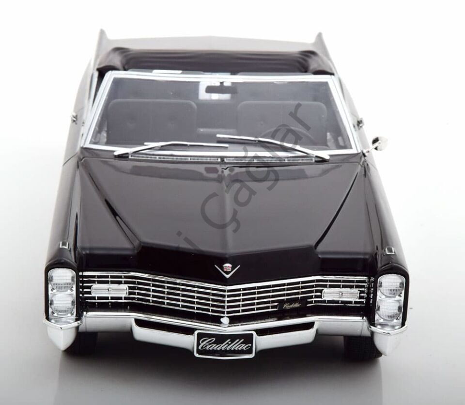 1:18 Kkscale Cadillac DeVille Convertible 1968 Black Recine