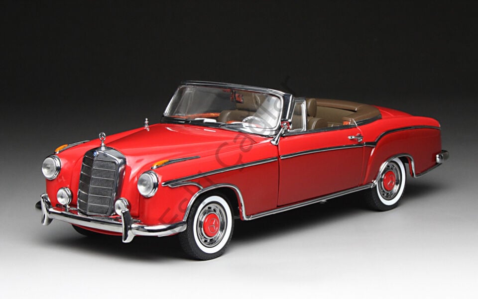 1:18 SunStar Mercedes Benz 1960  220 SE 220SE Cabriolet Red