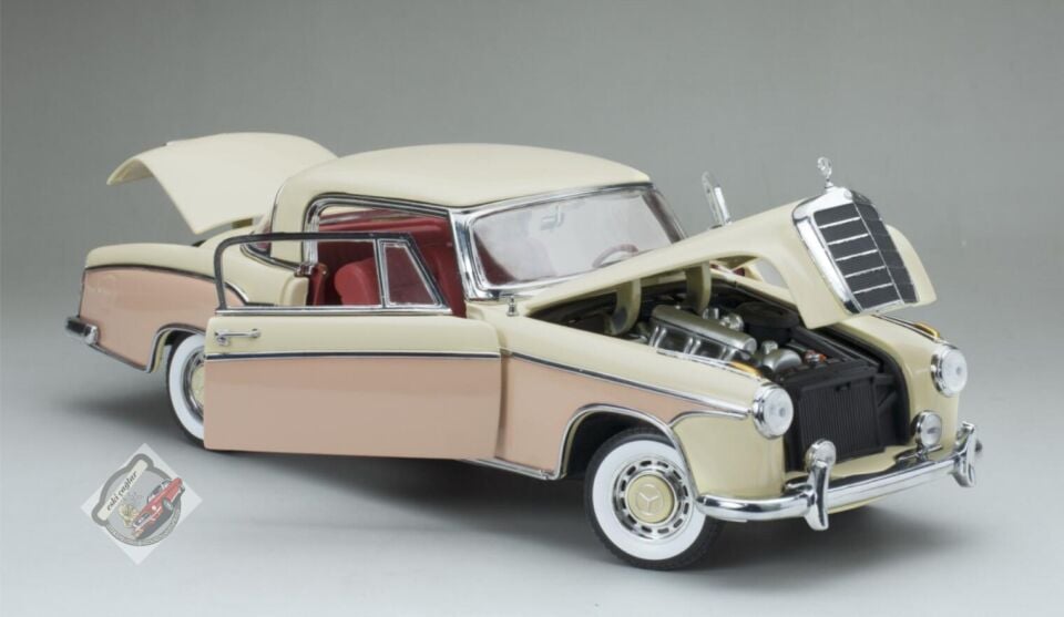 1:18 SunStar Merc edes Benz 220 SE 1958 Pink-Beige
