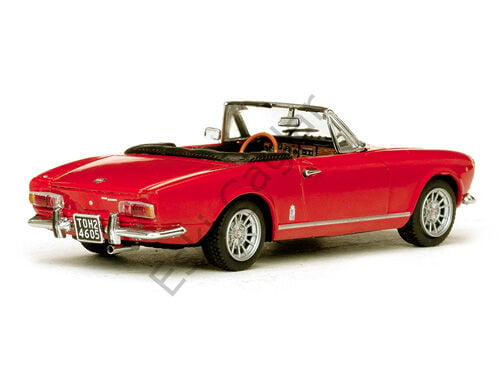 1:18 SunStar 1970 Fiat 124 Spider BS Red