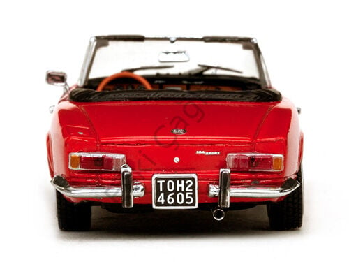 1:18 SunStar 1970 Fiat 124 Spider BS Red