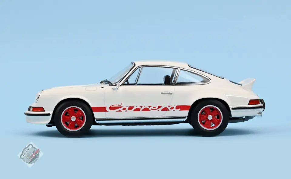 1:18 Porsche 911 RS 1973 White Red Deco Recine