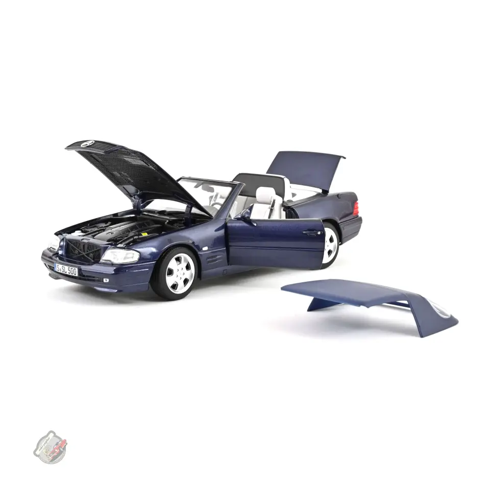 1:18 Norev Mercedes-Benz SL 500 1999 Dark Blue Metallic