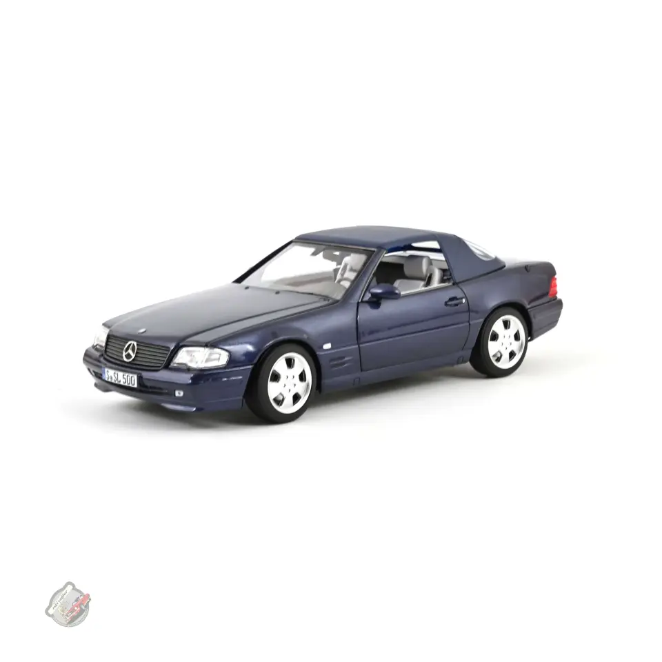 1:18 Norev Mercedes-Benz SL 500 1999 Dark Blue Metallic