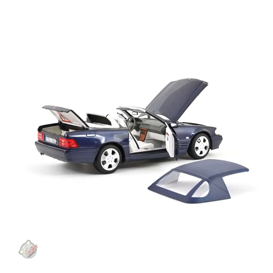 1:18 Norev Mercedes-Benz SL 500 1999 Dark Blue Metallic