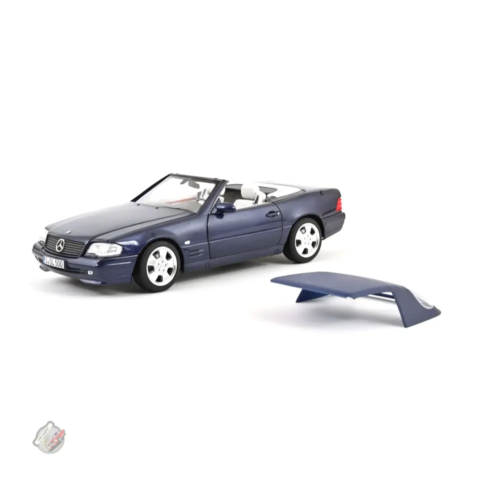 1:18 Norev Mercedes-Benz SL 500 1999 Dark Blue Metallic