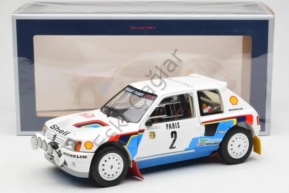 1:18 Norev Peugeot 205 T16 1985 Monte-Carlo Rally 2 Ari Vatanen