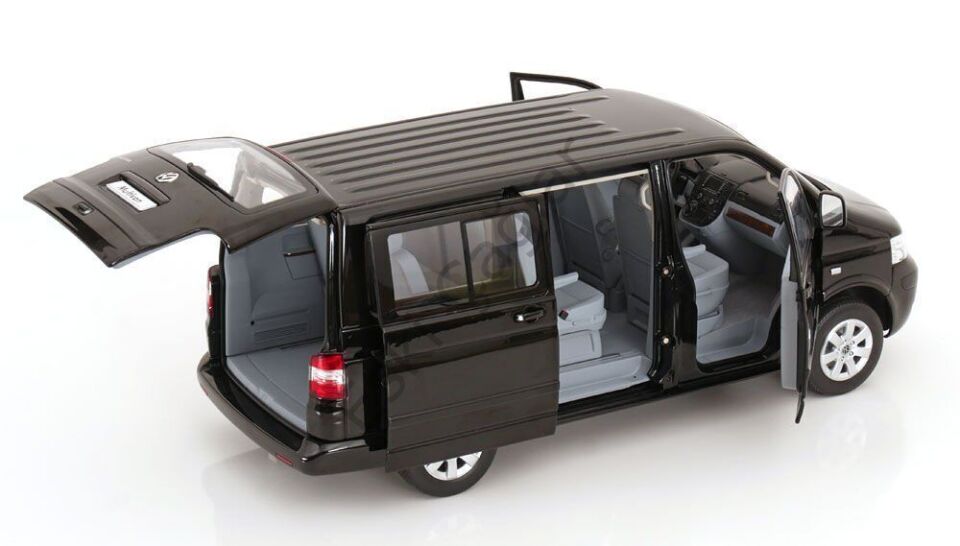 1:18 Norev Volksvagen T5 Multivan Minibus 2003 Black