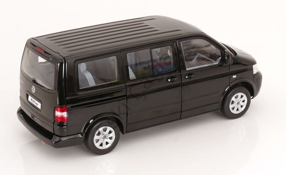 1:18 Norev Volksvagen T5 Multivan Minibus 2003 Black