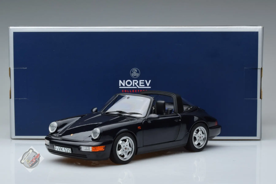 1:18 Norev 1991 Porsche 911 Carrera 4 Targa Dark Blue